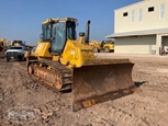 Used Komatsu Dozer in yard,Side of used Dozer,Front of used Komatsu